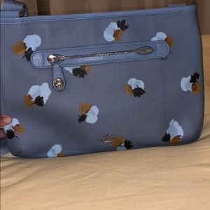 Baby blue Coach crossbody bag